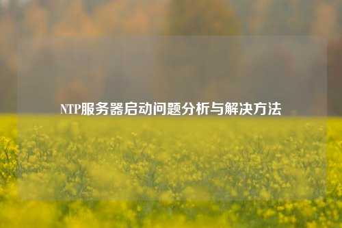 NTP服務(wù)器啟動問題分析與解決方法